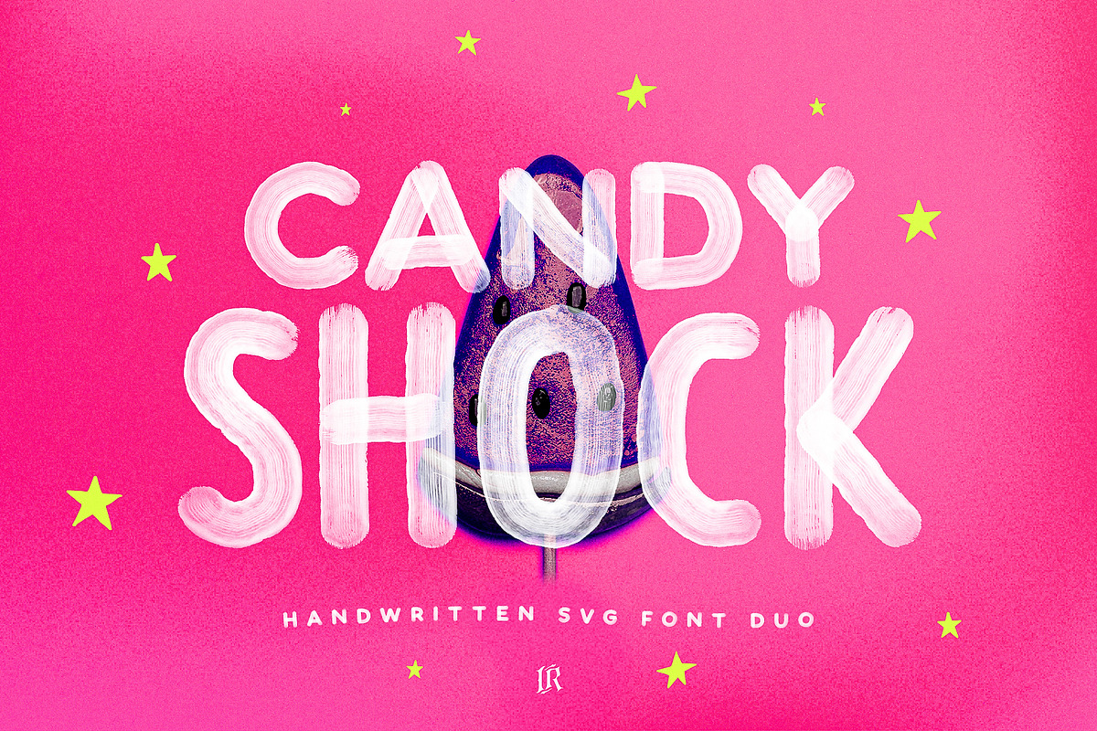Candy Shock SVG Font, a Handwritten Font by Ivan Rosenberg (Photo 1 of 12)