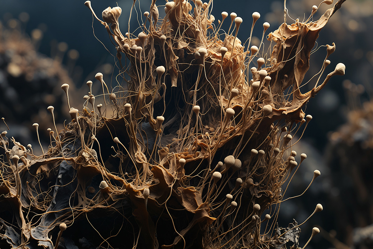 72 Microscopic Fungi Backgrounds, a Background Graphic by h.utomo (Photo 6 of 72)