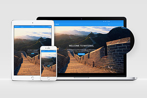 Material: Elegant Website Template