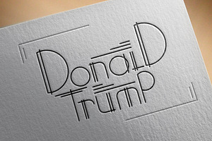 Donald Trump - lettering