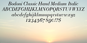 Bodoni Classic Hand, a Handwritten Font by Wiescher-Design (Thumbnail 3 of 5)
