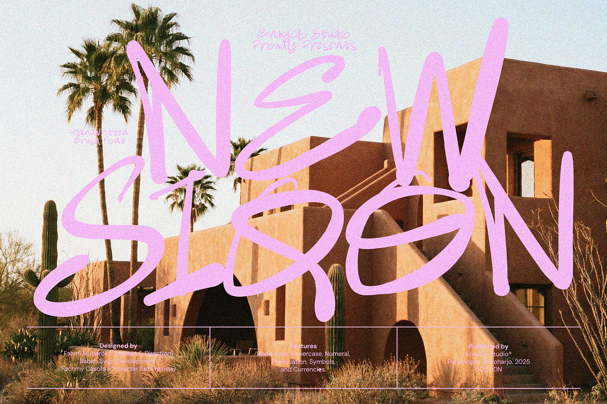 NEW SIQON — Raw Brush, a Handwritten Font by Enxyclo Studio (Photo 1 of 15)