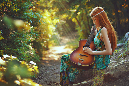 Spring song featuring forest, music, and nature