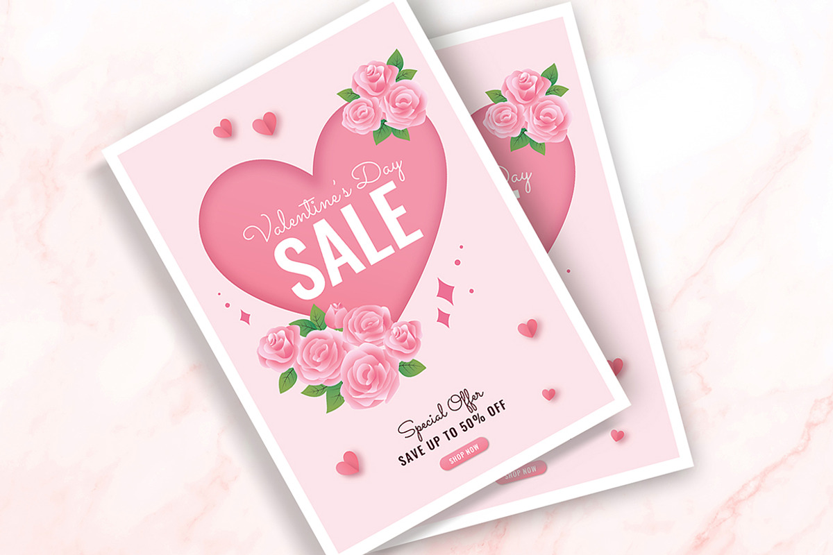 Valentine Sale Flyer, a Flyer Template by Esui Studio (Photo 2 of 3)