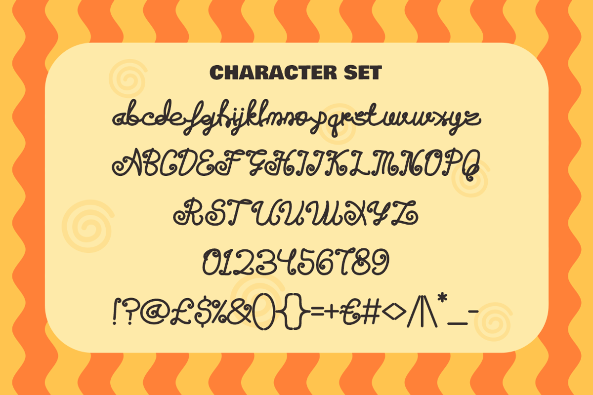 Twisted Noodle Display Noodle Font, a Script Font by PutraCetol Studio (Photo 5 of 5)