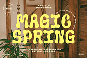 Magic Spring, a Handwritten Font by Mozatype (Thumbnail 1 of 10)
