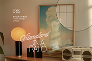DIN A Leaning Frame Mockup (PSD), an Advertising Mockup by WasMockups (Thumbnail 3 of 6)
