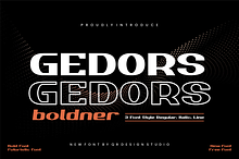 Gedors Boldner - Futuristic Font