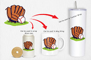 Baseball Glove Clipart, a Graphic by Artnoy (Thumbnail 3 of 5)