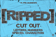 Cutout Paper Letter, Number, Symbols, an Object Graphic by smishura (Thumbnail 1 of 6)