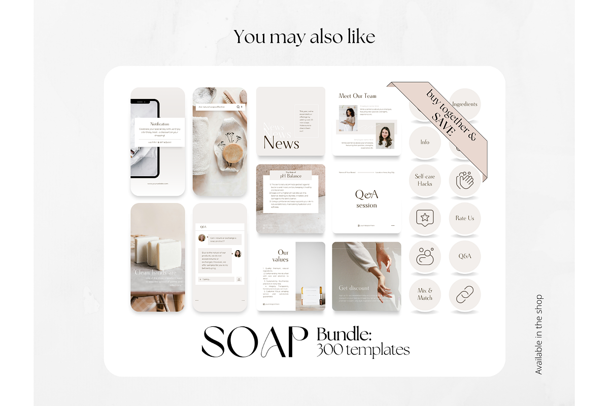 100 Soap Social Media Stories, a Social Media Template by PatternLab. (Photo 9 of 9)