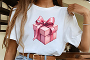 Pink Sweet Cute Christmas Clipart, an Illustration by CrexoraLab (Thumbnail 5 of 5)
