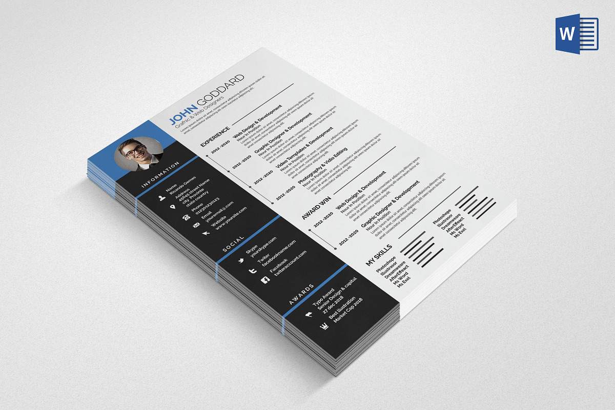 Professional Resume/CV, a Resume Template by graphicforest (Photo 4 of 5)