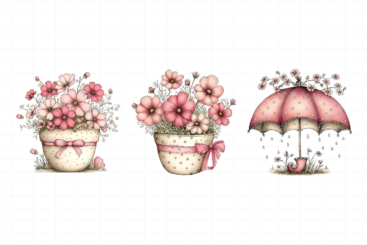 Whimsical Spring Clipart, an Illustration by Daily.Designs (Photo 5 of 8)