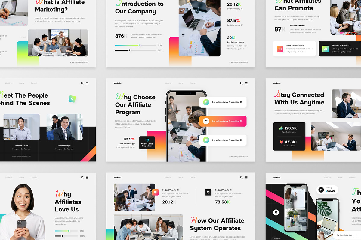 Market Affiliate Google Slides, a Presentation Template by MtvtdArt (Photo 4 of 6)