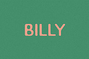 Billy I A Handmade Sans Serif Font, a Font by Taylor Penton (Thumbnail 1 of 3)