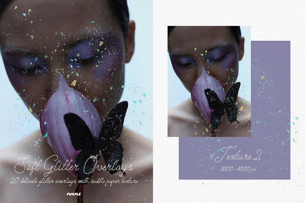 Soft Glitter Overlays, a Texture Graphic by Purple (Photo 5 of 21)
