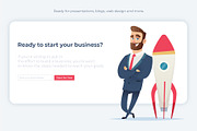 %SALE% -Businessman collection, a Work Illustration by VectorVision (Thumbnail 6 of 9)