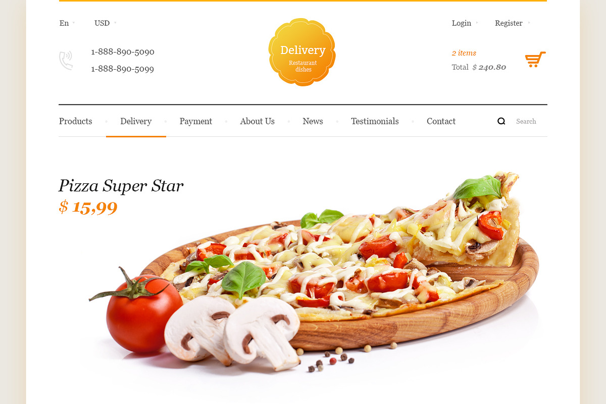 Delivery | PSD Template, a Websites & App Template by hezytheme (Photo 4 of 5)