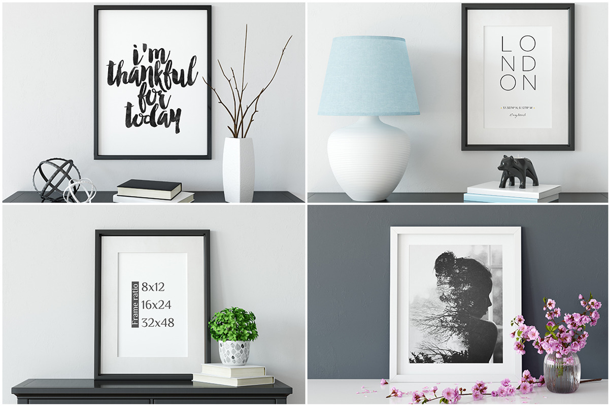 Frame Mockup Bundle Vol 3, a Print Template by Yuri-U (Photo 15 of 17)