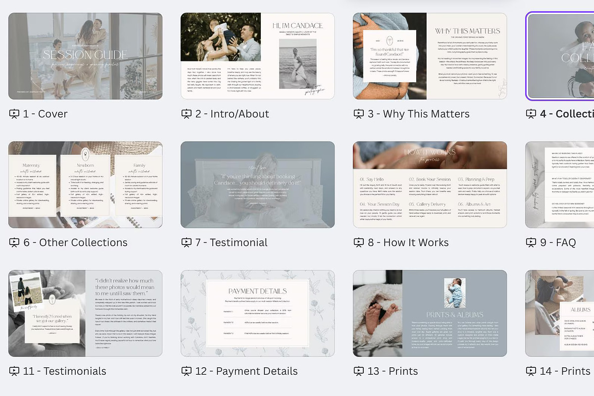 Canva Photography Services Guide, a Marketing Template by Lennox Creative Co. (Photo 2 of 2)