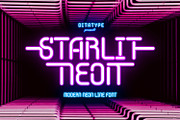 Starlit Neon, a Symbol Font by Ditatype (Thumbnail 1 of 10)