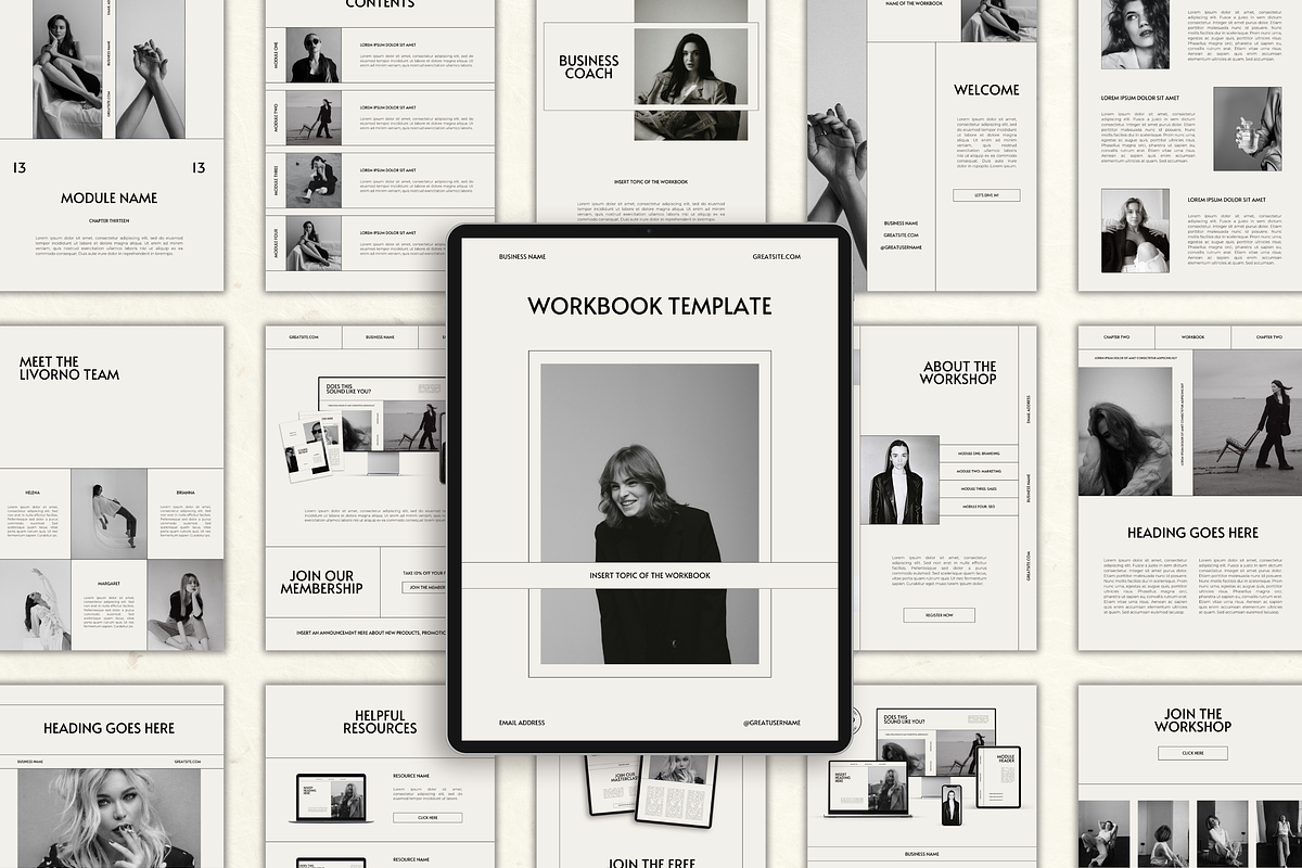 Canva Workbook Template for Coaches, a Magazine Template by Branding Babe Co. (Photo 1 of 10)