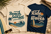 Beach Sunset is a bold and stylish, a Handwritten Font by cocodesign (Thumbnail 4 of 8)