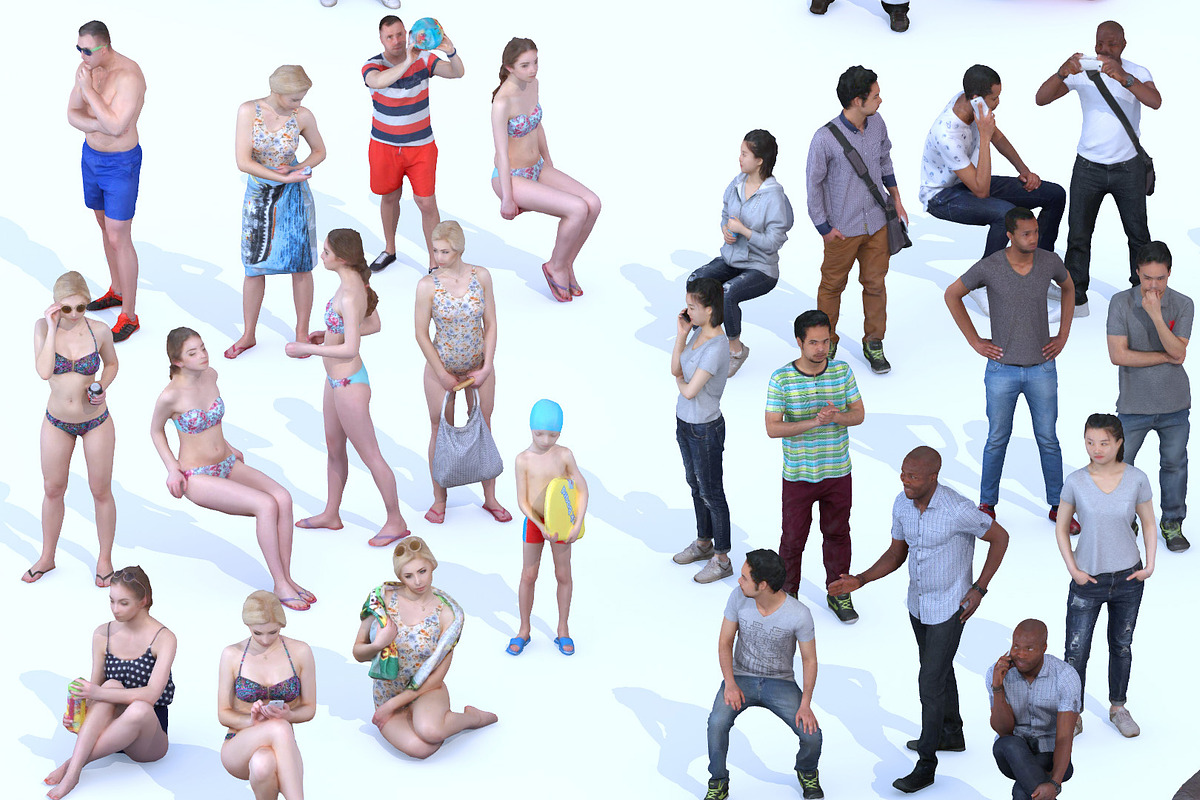 D3D LoPoly People Vol.2-3dsmax, a 3D by Dosch Design (Photo 3 of 3)