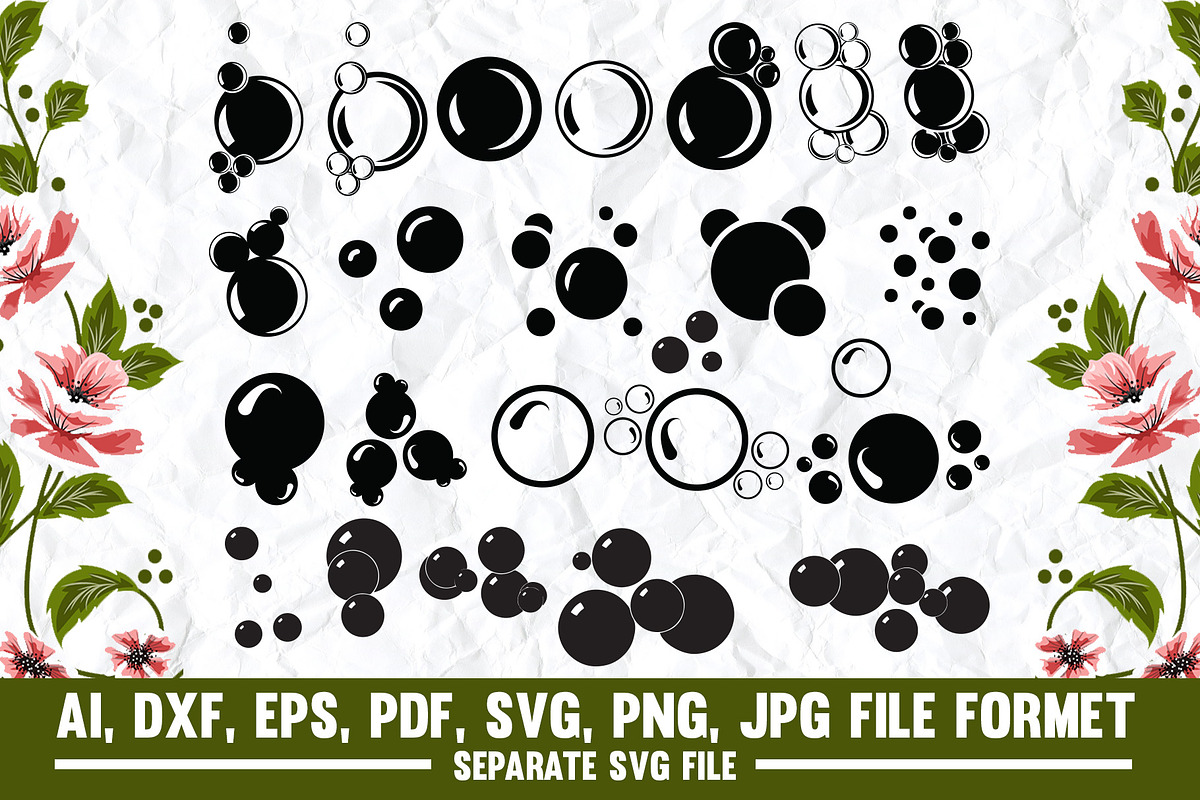 bubbles,blowing bubbles,soap svg, an Object Graphic by VectorArtPrintableDesign