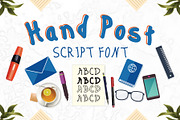 Hand Post 10 Fonts, a Script Font by Emdaduljs (Thumbnail 1 of 13)