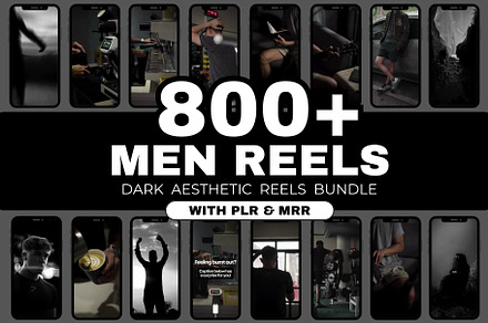 800+ dark faceless men reels videos, a Social Media Template by Faceless Aesthetic Videos