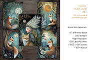 Fox & Fern Postcard Illustration Set, an Animal Illustration by The Dutch Lady Designs (Thumbnail 6 of 8)
