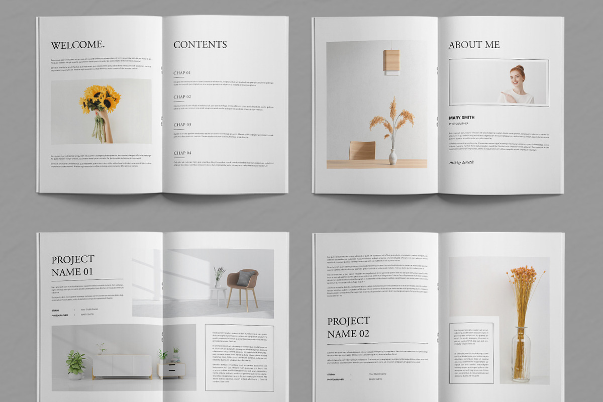 Minimalist Magazine Layout, a Magazine Template by ContestDesign (Photo 2 of 3)