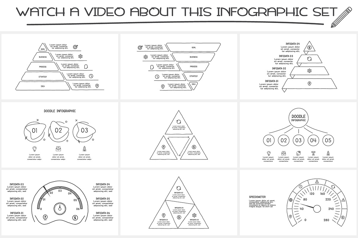 Doodle animated infographics 3, a Presentation Template by Infographics project (Photo 7 of 10)