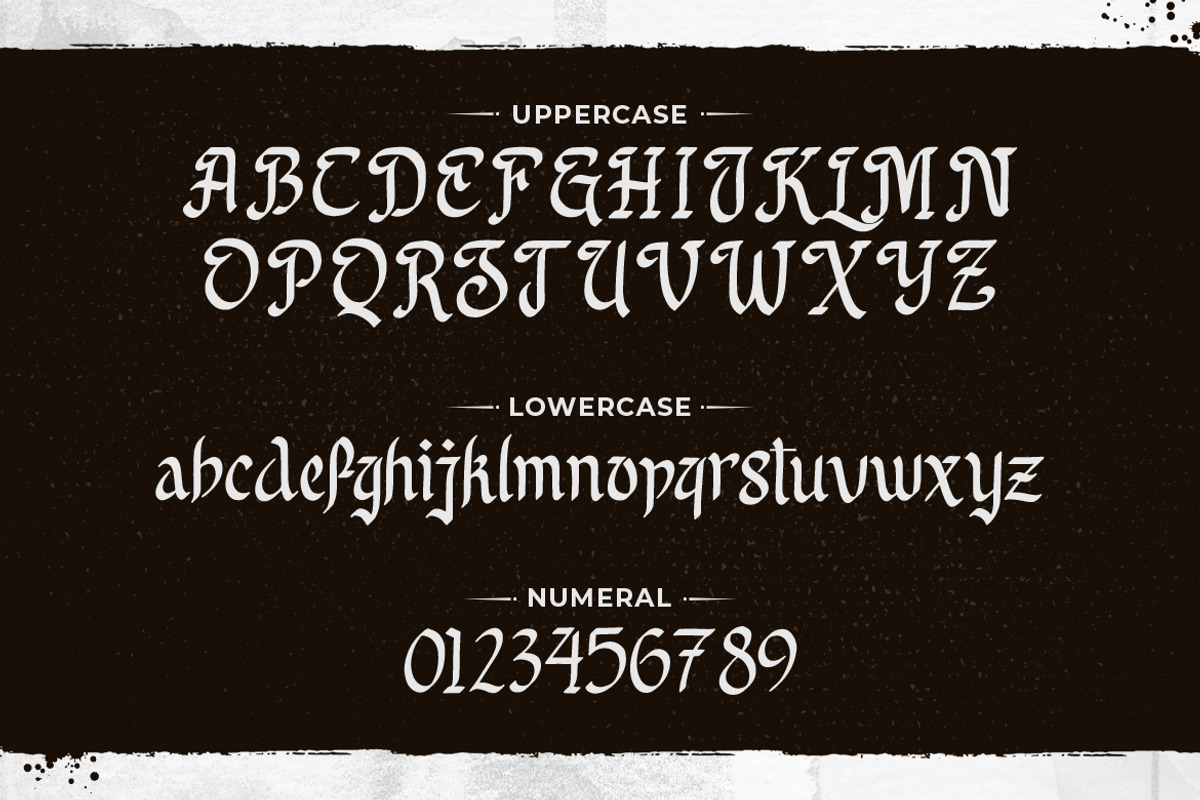 Reclaim Glory - Blackletter Typeface, a Blackletter Font by Typefactoryco (Photo 2 of 8)