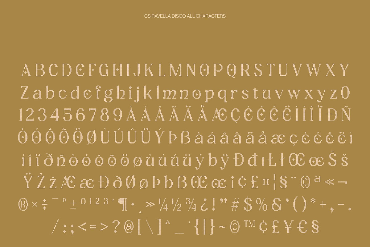 CS Ravella Disco, a Serif Font by Craft Supply Co. (Photo 8 of 8)