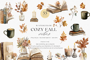 Cozy Fall Vibes, a Decorative Illustration by ThaismotaCreativeCo (Thumbnail 1 of 11)