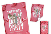 Valentine’s Poster & Social Media, a Print Template by McLittle Stock (Thumbnail 1 of 4)