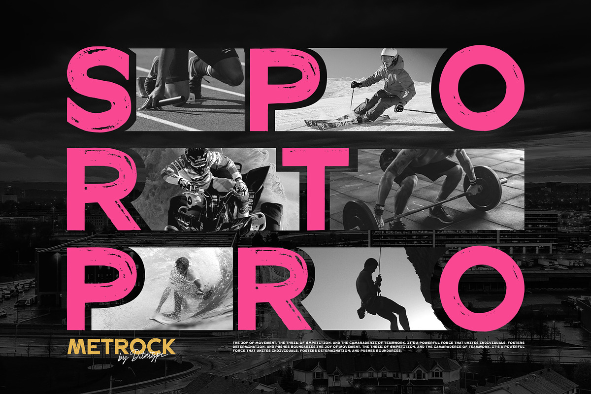 Metrock, a Sans Serif Font by Ditatype (Photo 2 of 11)