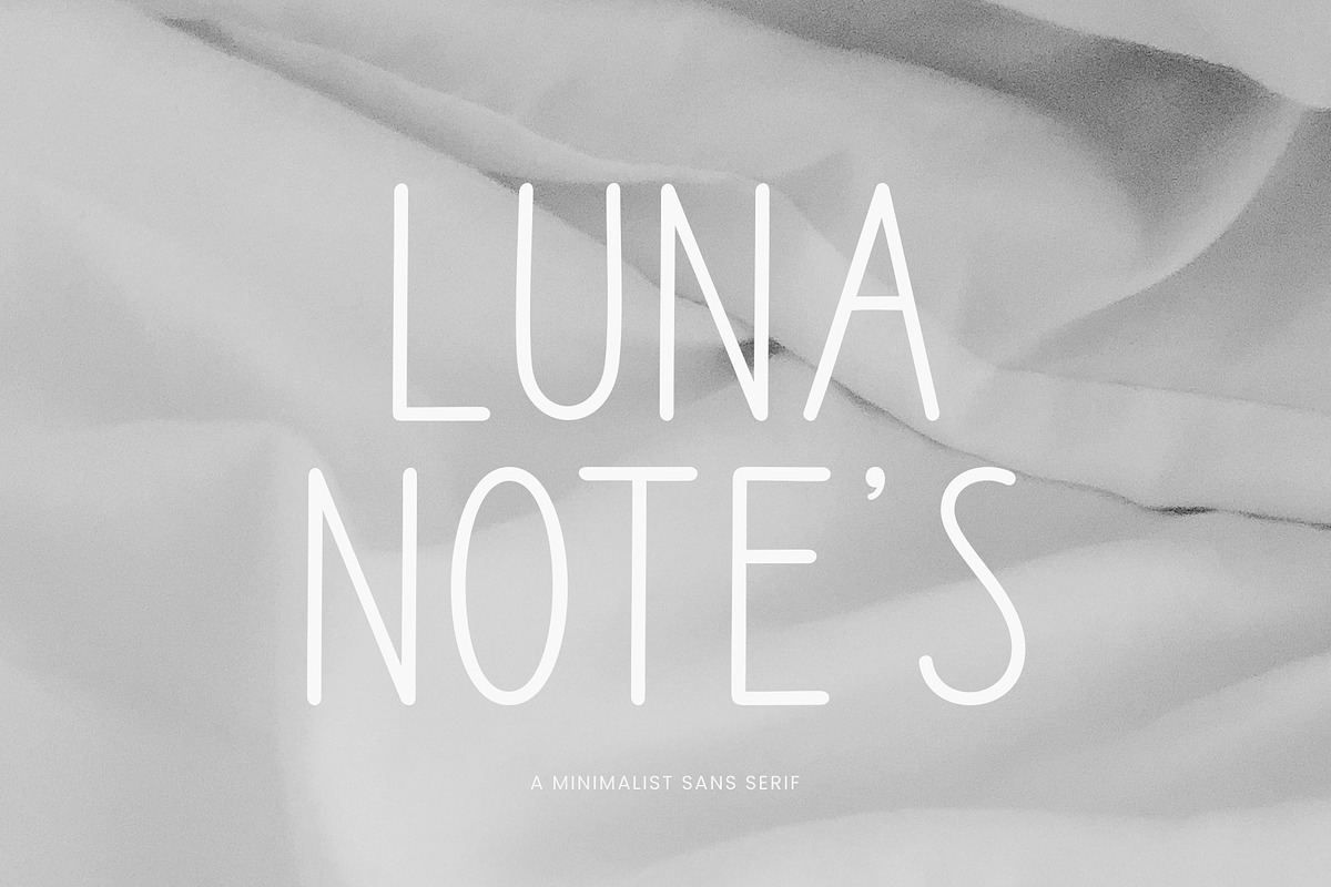 Luna Notes | A Minimalist Sans, a Sans Serif Font by Typoraith Co (Photo 9 of 9)