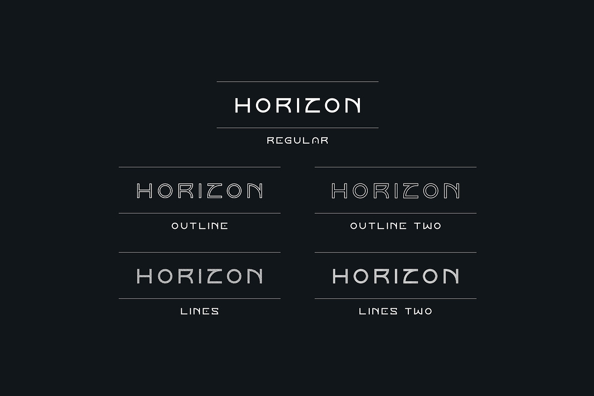 Horizon font family | -50% off preview 2