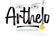 Arthelo, a Handwritten Font by Lucky Type (Thumbnail 1 of 6)