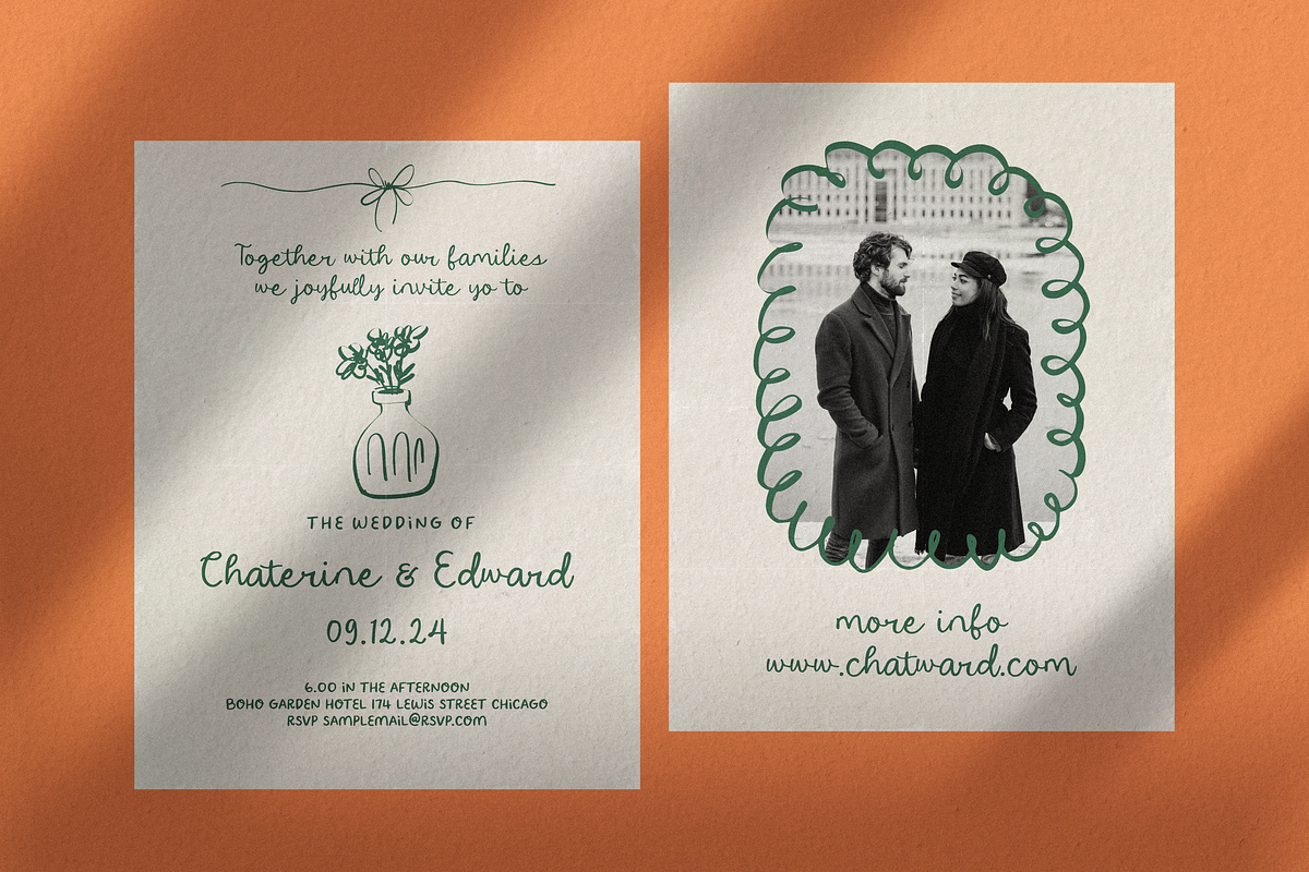 Brascotta Natural Font Duo, a Script Font by 24Design Studios (Photo 7 of 8)