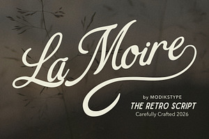 La Moire – The Retro Script Font