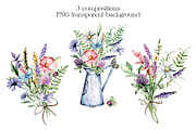 SALE! Watercolor set wild flowers., an Illustration by Larisa Maslova (Thumbnail 2 of 9)