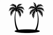Coconut Tree Silhouette Pack, an Illustration by hafijul (Thumbnail 3 of 9)