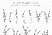 Lavender Line Art, a Decorative Illustration by CaraulanStore (Thumbnail 2 of 8)
