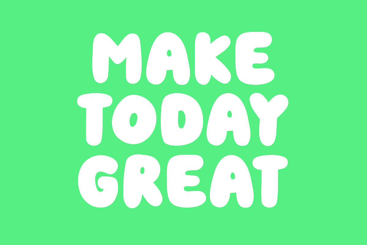 Cookie Dough - A Chunky Bubble Font, a Sans Serif Font by Happy Type Club (Photo 5 of 5)