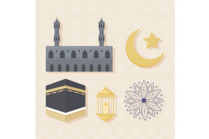 islamic traditional set, an Object Illustration by studiogstock